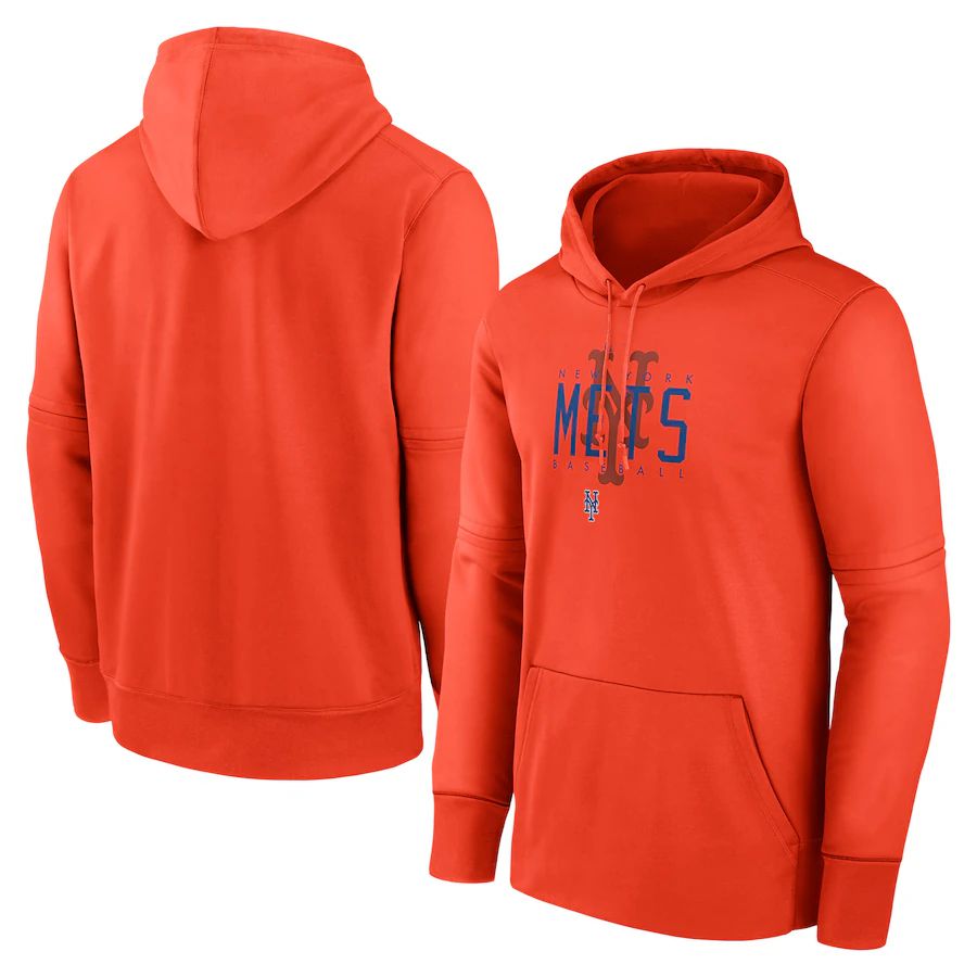 Men 2023 MLB New York Mets orange Sweatshirt style 1